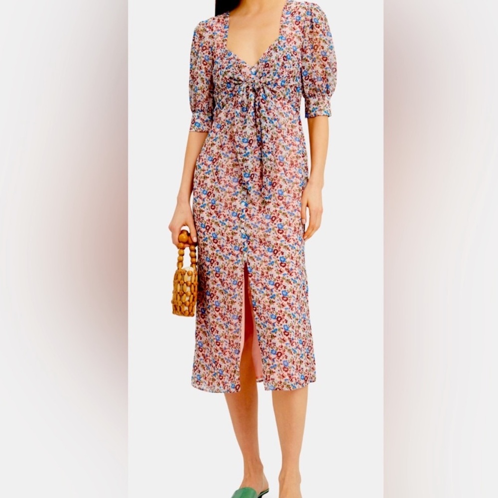 THE EAST ORDER Floral Midi Dress